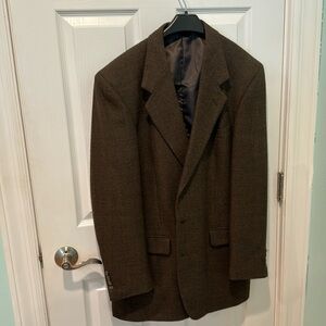 Hardy Amies London Men’s Blazer L Green brown